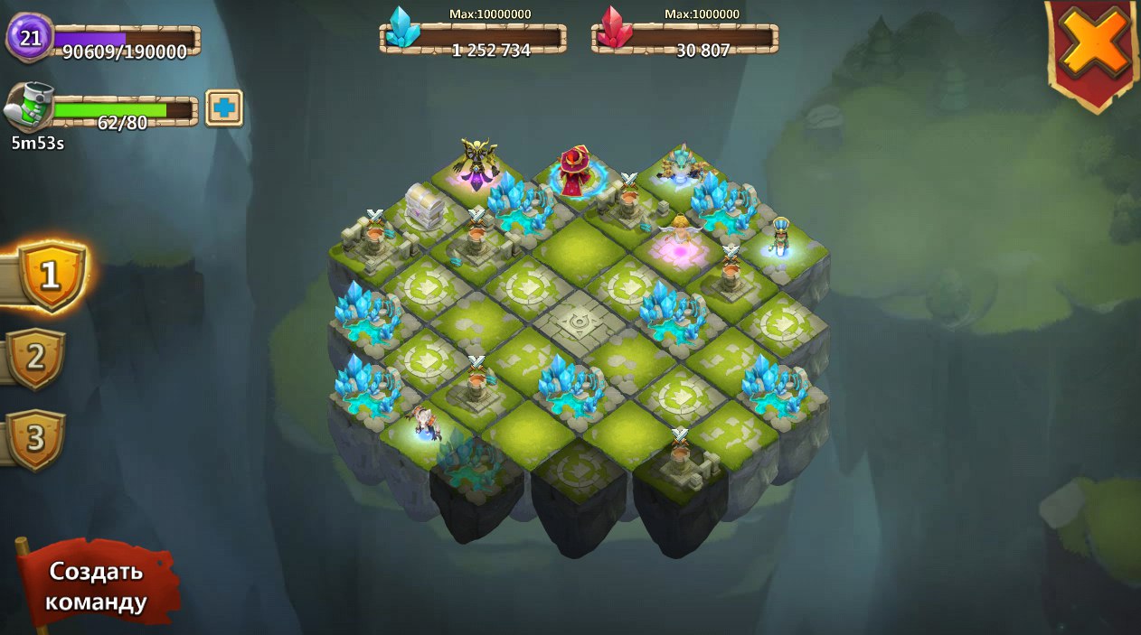 Аккаунт Castle Clash Битва Замков. Android. Силы почти 130000