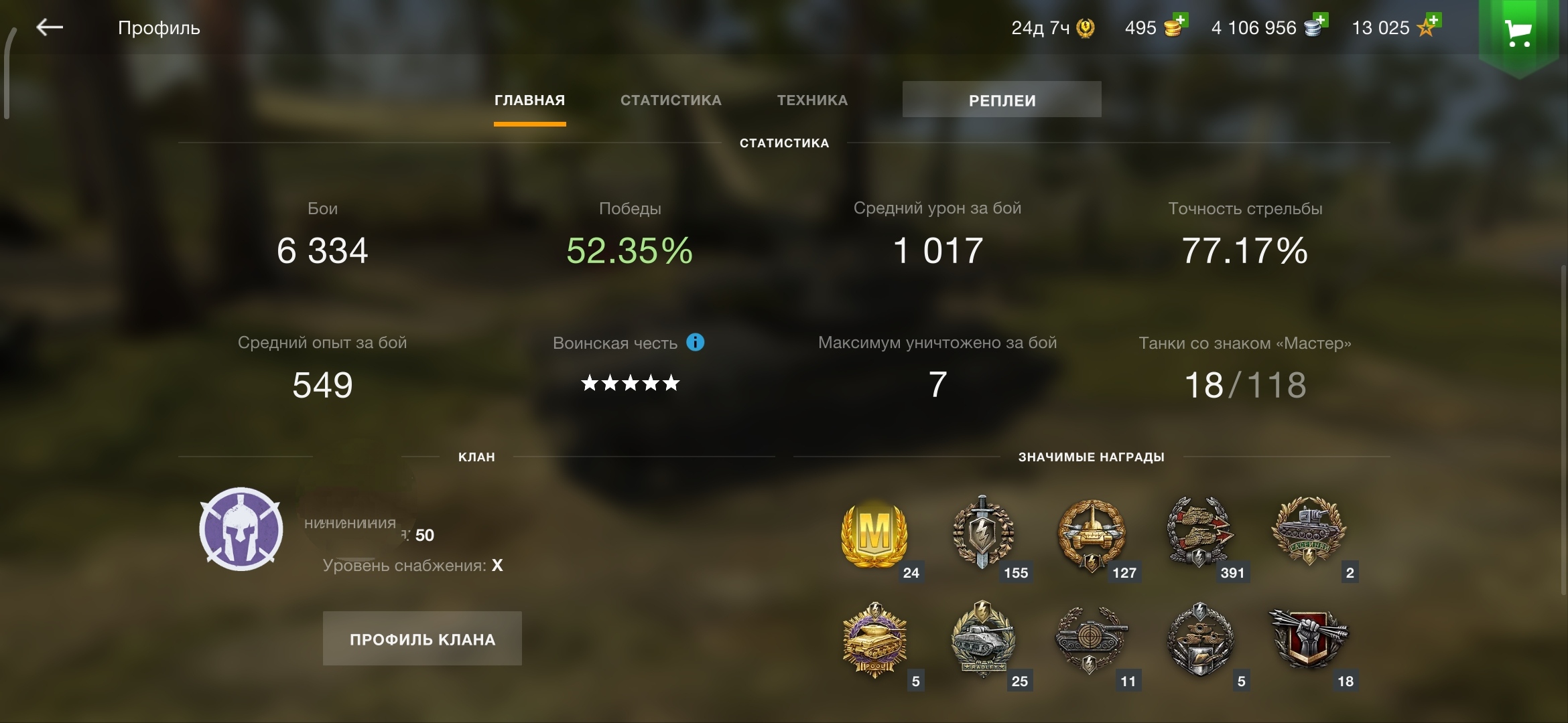 Оценка аккаунта по WoT Blitz
