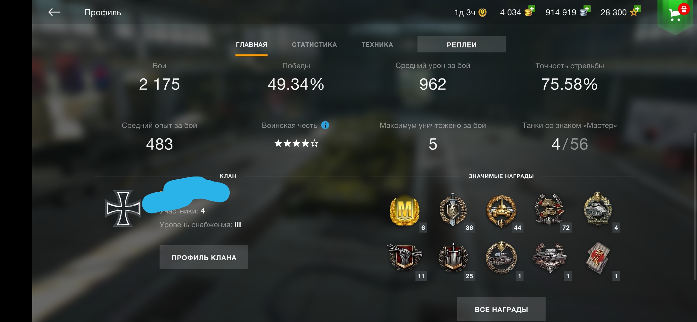 Скажите цену на аккаунт пожалуйста (world of tanks blitz)