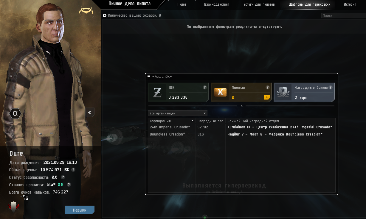 Оценка аккаунта Eve online