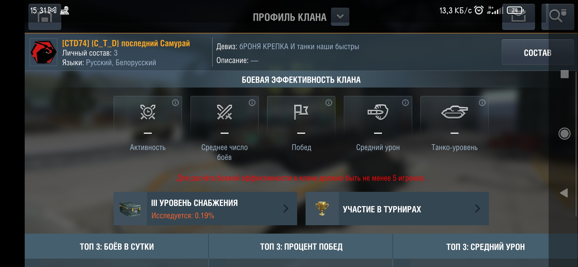 Оценка аккаунта