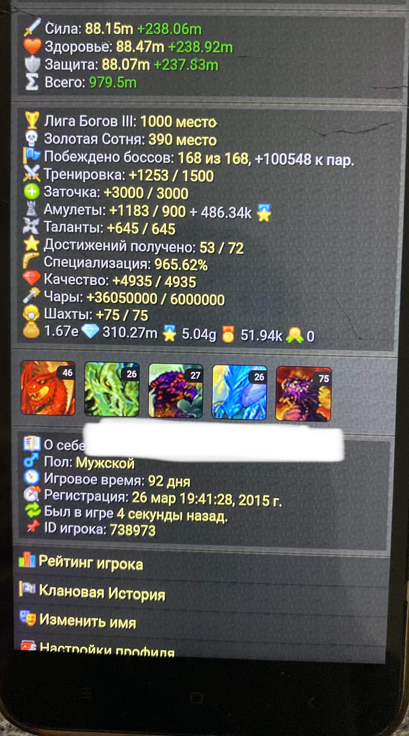 Оцените стоимость акаунта. Игра хаос