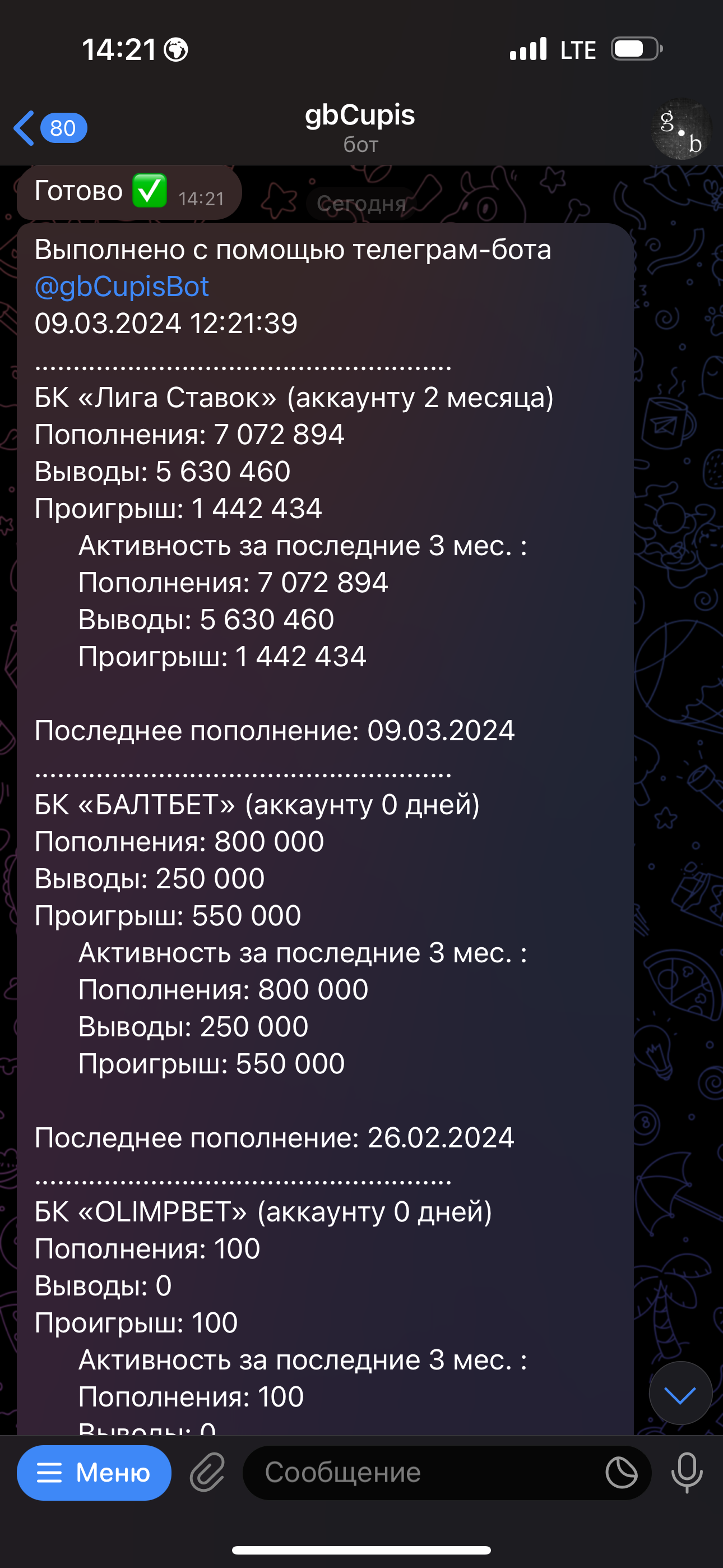 Оцените аккаунт