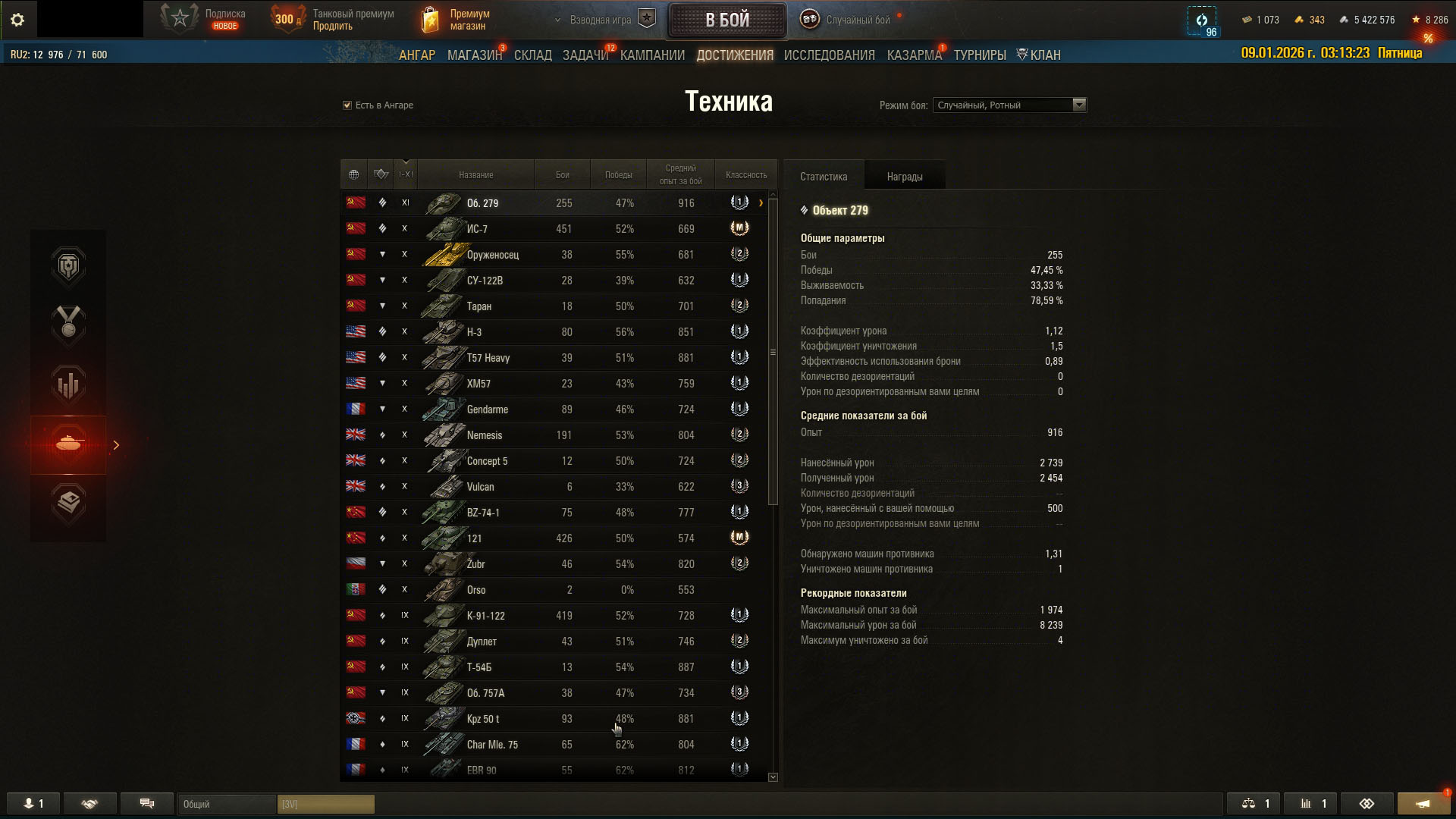 Оцените пожалуйста мой аккаунт Мир танков